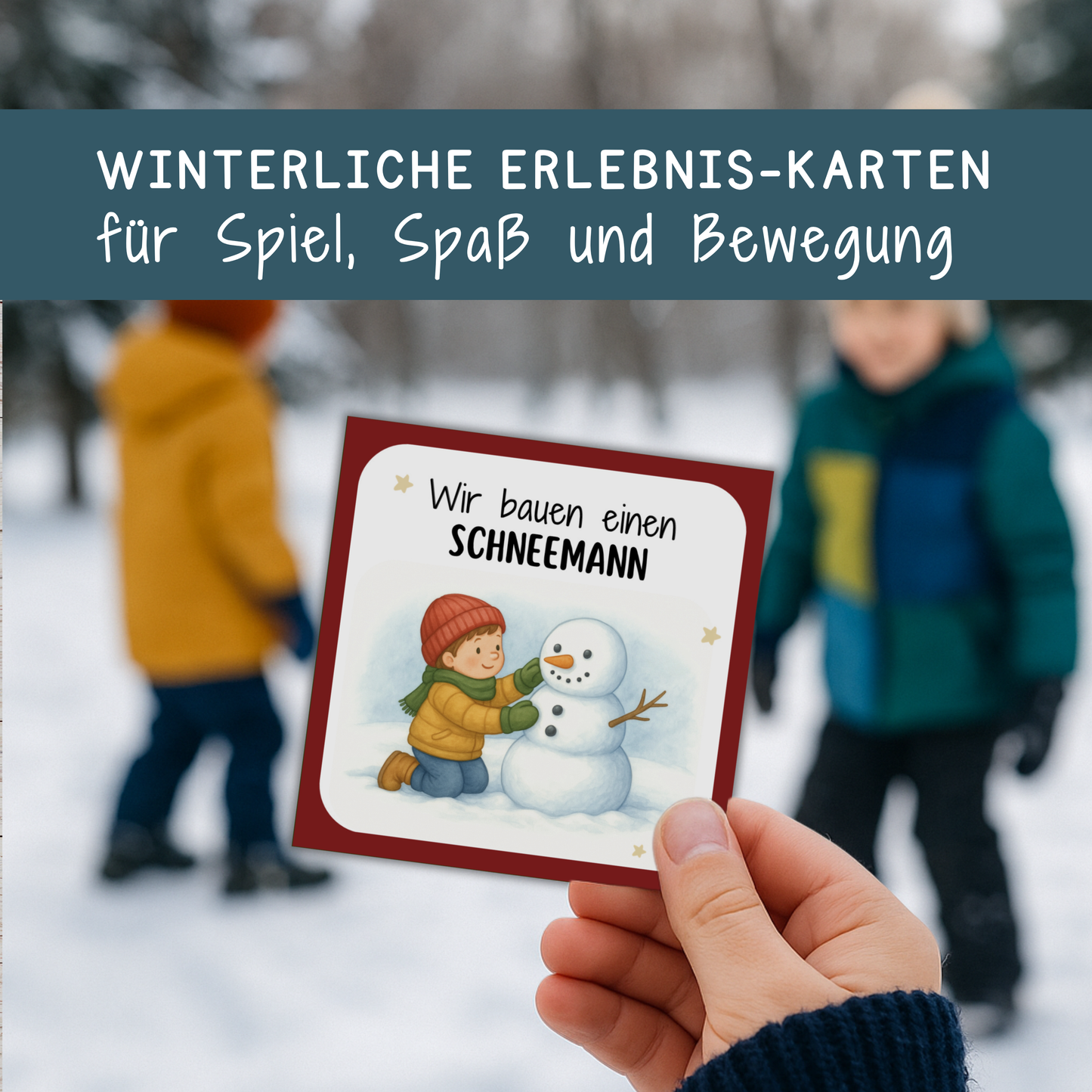 ❄️☃️ Mini-Adventskalender „Outdoor-Abenteuer“ | 48 Ideen für Kinder & Familien | Zeit statt Zeug | PDF zum Ausdrucken