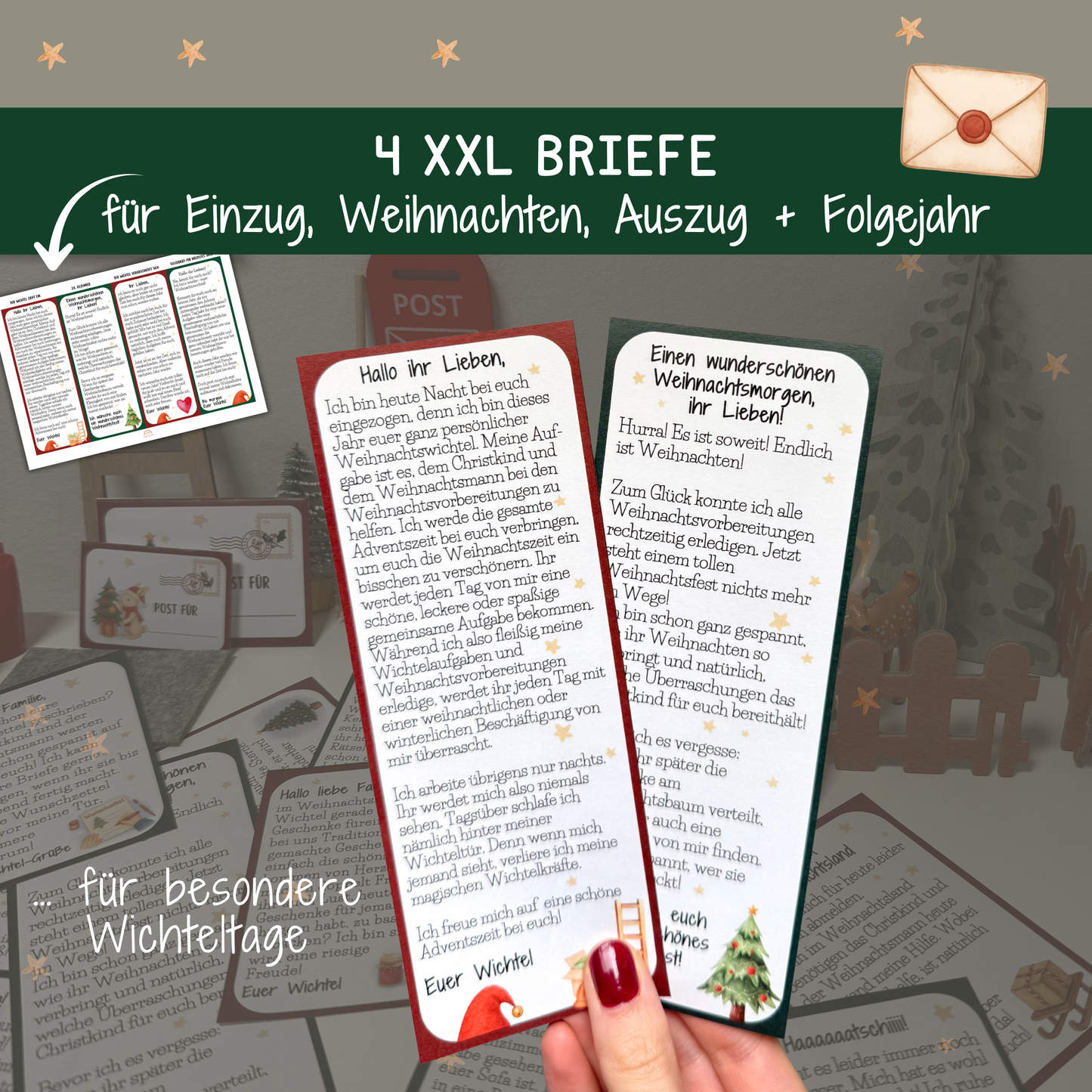 🎄 Wichtelzauber XXL – 76 liebevolle Wichtelbriefe für 64 Familien-Aktivitäten