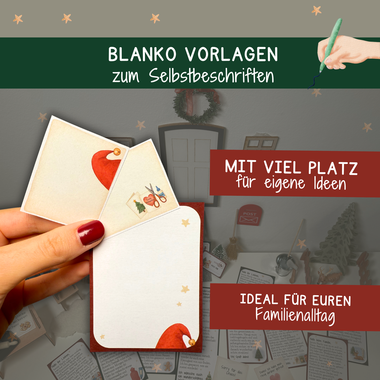 🎄 Wichtelzauber XXL – 76 liebevolle Wichtelbriefe für 64 Familien-Aktivitäten